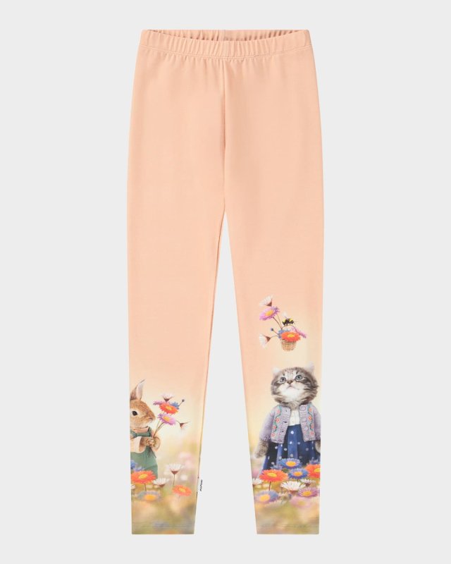 Girl's Niki Organic Cotton Leggings, Size 3-7